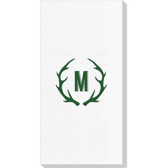 Antlers Initial Deville Guest Towels